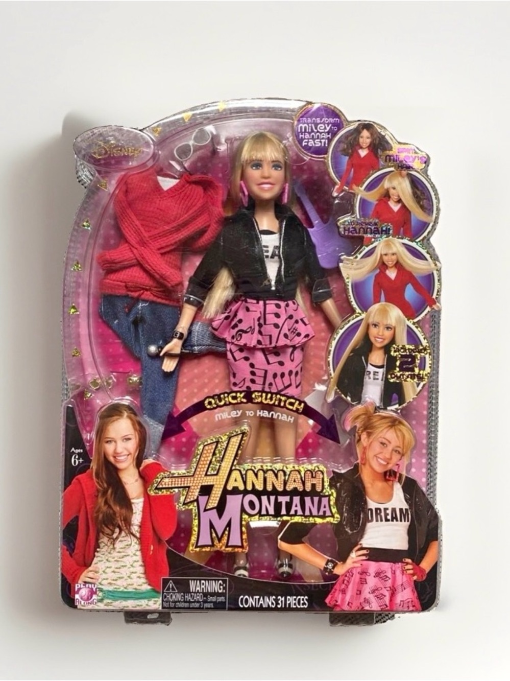 Disney Hannah Montana Quick Switch Miley To Hannah Doll